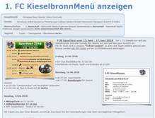 Tablet Screenshot of fc-kieselbronn.de